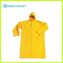 Jaune PVC Polyester Rain Jacket